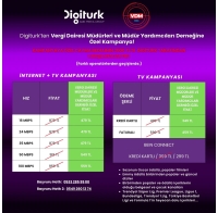 Digiturk'ten Vergi Dairesi Müdürleri ve Müdür Yardımcıları Derneğine Özel Kampanya